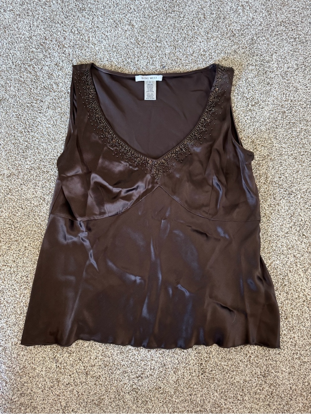 Vintage silk tank top
